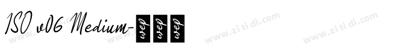 ISO v06 Medium字体转换